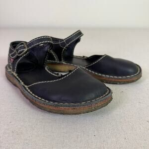 Duckfeet Mols Mary Jane Black Leather Shoes Women's 36 Hygge Coastal Flat Sandal